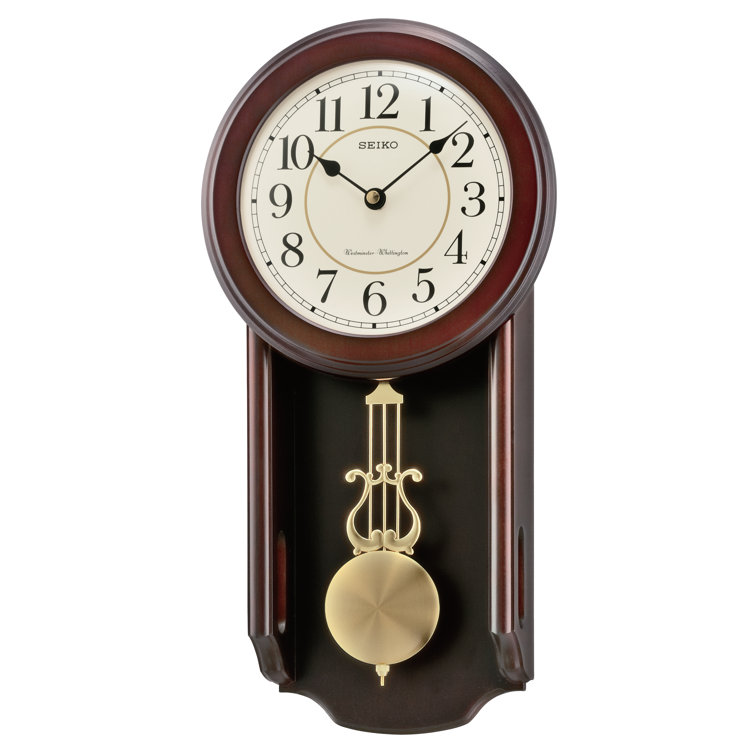 Seiko Clocks Wood Wall Clock Wayfair